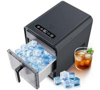 Countertop Nugget Ice Maker - Compact Self-Cleaning Ice Machine, Makes 12 PCS in 10 Minutes, Perfect for Home Bar, Kitchen, RV, Camping, Office