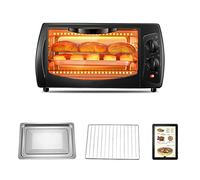 countertop oven, 70-230℃Adjustable Temperature, 60 min Timer Function, Versatile Cooking,Black(Black)