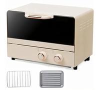 Countertop Oven with Top/Bottom Heating, 100-250°C Temperature Control & 0-60min Timer, Includes Baking Rack and Pan, 16L Capacity