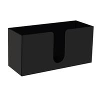 Countertop Paper Towel Dispenser Acrylic Paper Towel Holder Tissue Dispenser Paper Towels Storage Container for Restaurant Hotel(Black)