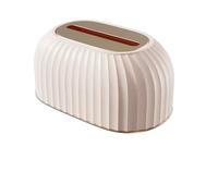 Countertop Paper Towel Dispenser Pure Color Vertical Home Living Room Toilet Desktop Decorative(White)