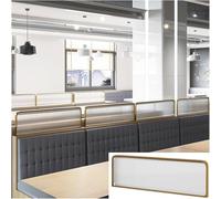 Countertop Partition Panels Iron Dividers For Dining Areas Countertop Low Fence Privacy Screen Panel For Workspace Office Restaurant Dividers for Dining Areas(Gold,60x70cm/23.62x27.55in)