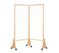 Countertop Partition Screen Room Divider,1-4 Panel Grid Display Stand, Indoor Foldable Decorative Partition,Better Folding Privacy for Office Home Studio Separator(155x65cm-2 Panel