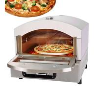 Countertop Pizza Oven with 12-Inch Stone, Electric or Gas, for Home Parties and Quick Cooking