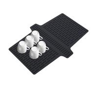 Countertop Sink Mat - Flexible Silicone Dish Divider Mats, Odor Guard for Draining Glassware, Plates, Bowls, Non Slip Drying Mat for Kitchen, Bathroom, Dishwasher Safe, 12.8 Inches