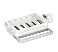 Countertop Sink Organizer with Sponge Compartment and Drain Tray to Reduce Standing Water Around Faucet (White)