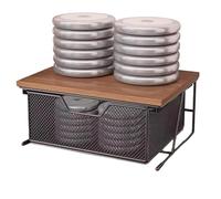 Countertop Sliding Storage,Space-Saving Sliding Organizer Drawer,Pull Out Counter Basket | for Coffee Pods Snacks Home Apartment Farmhouse Dorm Room Dining Room Kitchen