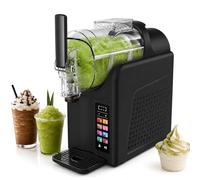 Countertop Slushy Machine, 7-in-1 Smoothie Maker with Touch Panel, 2L Bowl, No Ice Needed, One-Button Self-Cleaning for Frappés and Iced Cocktails (Black)