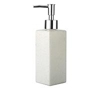 Countertop Soap Dispensers 12.3OZ Soap Dispenser Imitation Porcelain Glass Lotion Dispensers Simple Style Soap Dispenser Innovative Dispenser Pump Soap dispensers (White)