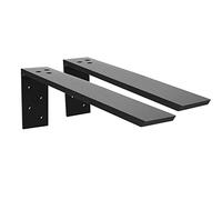 Countertop Support Bracket 2 Pack Heavy Duty Countertop Hidden Bracket Shelf Bracket 16" x 6" x 2 1/2" Forward L Bracket Metal Corbels for Quartz/Granite/Wood/Concret/ Laminate Countertops