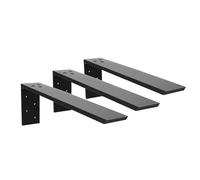 Countertop Support Bracket 3 Pack Heavy Duty Granite Hidden Forward L Shelf Bracket 16" x 6" x 2 1/2" Metal Corbels for Quartz/Wood/Concret/Laminate Countertops