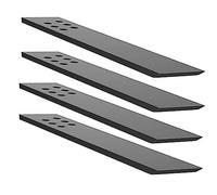 Countertop Support Bracket Heavy Duty 4 Pack 12" LX3.5 W Hidden Countertop Bracket Knee Wall Support Bracket Floating Bracket Metal Corbels for Quartz/Granite/Wood/Concret Countertops Screws Included