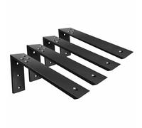 Countertop Support Brackets 4 Pack L Bracket Countertop Brackets 12" x 6" x 2.5" Heavy Duty 3/8" Thick Shelf Brackets Metal Corbels L Shape Bracket for Wood Shelf/Quartz/Granite/Concret Countertops