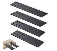 Countertop Support Brackets Heavy Duty 4 Pack 1/4" Thick 10 Inch Flat Hidden Knee Wall Countertop Bracket for Granite Quartz Wood Concret Countertops Screws Included