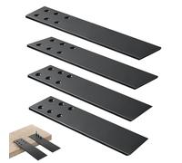 Countertop Support Brackets Heavy Duty 4 Pack 1/4" Thick 12 Inch Flat Hidden Knee Wall Countertop Bracket for Granite Quartz Wood Concret Countertops Screws Included