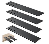 Countertop Support Brackets Heavy Duty 4 Pack 1/4" Thick 14 Inch Flat Hidden Knee Wall Countertop Bracket for Granite Quartz Wood Concret Countertops Screws Included
