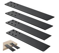 Countertop Support Brackets Heavy Duty 4 Pack 1/4" Thick 16 Inch Flat Hidden Knee Wall Countertop Bracket for Granite Quartz Wood Concret Countertops Screws Included
