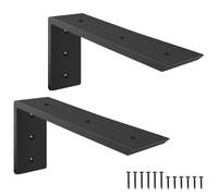 Countertop Support Brackets, Heavy Duty L Shelf Bracket 12'' x 6'' x2.5'' for Granite, Holds up to 300 lbs, L Bracket for Quartz, Granite, Wood, Concrete and Laminate Countertops(2 Pack)