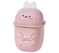 Countertop Trash Bin Dust Bin Rubbish | Tiny Garbage Box Paper Waste Can, Cover Compact Small Tabletop Mini Trash Can for Home Vanity College Dorm Coffee Shop