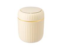 Countertop Trash Can | Canteen Counter Press Garbage Bin-Trash Bin Desk Garbage Tiny Light Luxury Trash Can with Lid for Home Bedroom End Table