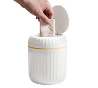 Countertop Trash Can | Canteen Counter Press Garbage Bin-Trash Bin Desk Garbage Tiny Light Luxury Trash Can with Lid for Home Bedroom End Table