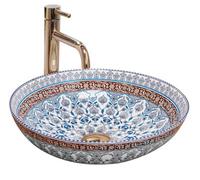 Rea Bathroom Sink Made of Ceramic Arte Blue - Blue - REA-U0267