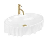 Countertop Washbasin Rea Aurelia White, Ceramic
