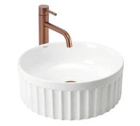 Countertop Washbasin Rea Duo White, Ceramic