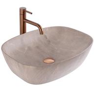 Rea Bathroom Sink Made of Ceramic Freja Beige - Beige - REA-U6647