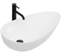 Countertop Washbasin Rea Greta 75 White, Ceramic