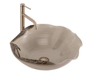 Countertop Washbasin Rea Hm-22 Beige, Ceramic