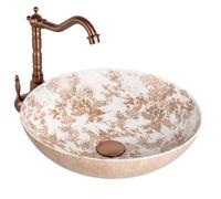 Rea - Rea Juliana Countertop Washbasin, Brown, 40 x 40 x 11.5 cm
