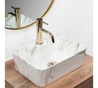 Countertop Washbasin Rea Kelly Mini Shiny Aiax White