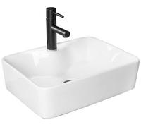 Countertop Washbasin Rea Kelly White, Ceramic