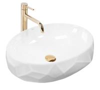 Countertop Washbasin Rea Maya White, Ceramic