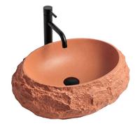 Countertop Washbasin Rea Mika Orange, Composite