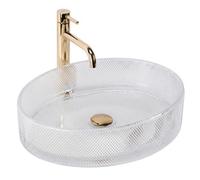 Countertop Washbasin Rea Mirella Transparent 49,5X38X12,5Cm
