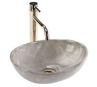 Rea Sofia Mini Kashmir Countertop Washbasin Bathroom Sink 35 x 26 x 12.5 cm Ceramic (Imitation Stone)