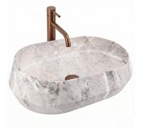 Countertop Washbasin Rea Zoe Grey, Composite