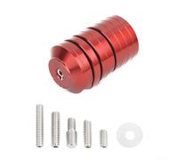 Counterweight Kit for Compound Bow, Aluminum Alloy Balance Bar Weights with /4-20 to /16-24 Thread Adapter, For Freestyle Target Gear(Red)