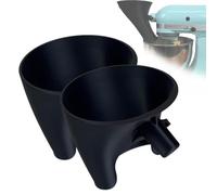 Countess Flour Funnel for Kitchen Aid Mixer,Flour Funnel- Stand Mixer Attachment,for Kitchen Aid Artisan Ksm150 5-Quart Tilt-Head Stand Mixer,for Kitchen Flour Egg Guided Pouring (Black-2pcs)