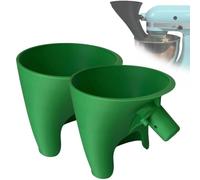 Countess Flour Funnel for Kitchen Aid Mixer,Flour Funnel- Stand Mixer Attachment,for Kitchen Aid Artisan Ksm150 5-Quart Tilt-Head Stand Mixer,for Kitchen Flour Egg Guided Pouring (Green-2pcs)