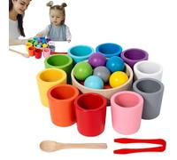 Counting And Sorting Toys - Educational Toddler Color Sorting Cups, Preschool Learning Activities | Early Math Sensory Training Toy With Durable Design, Vibrant Colors For Kids, Boys, Girls, Learning