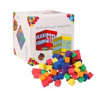 Counting Blocks, Math Counters, Soft Rainbow Design, Educational Sorting Cubes, Learning Toy for Kids, Preschool, Kindergarten, Home, Nursery, Classroom Activities, 3.15x3.15 inches