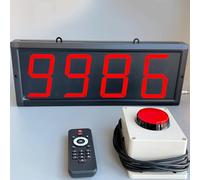 Counting Button - 4 Digit Display, Range 0-9999, Click to Count, Wall-Mountable for Production and Packaging Use