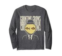 Counting Crows - Fishbowl Long Sleeve T-Shirt, Adult Unisex, Dark Heather Grey, Large