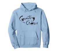 Counting Crows - Script Logo Pullover Hoodie, Adult Unisex, Dusty Blue, Medium