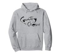 Counting Crows - Script Logo Pullover Hoodie, Adult Unisex, Heather Grey, Medium