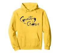 Counting Crows - Script Logo Pullover Hoodie, Adult Unisex, Lemon Yellow, XX-Large