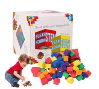 Counting Cubes Kids, Math Stacking Blocks, Learning Toy Set, Educational Classroom Manipulative for Children Nursery Children School Home Family Friends Girl Kindergarten Early Development 8x8cm